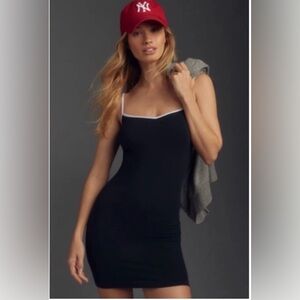 Anthropologie Black and White mini dress